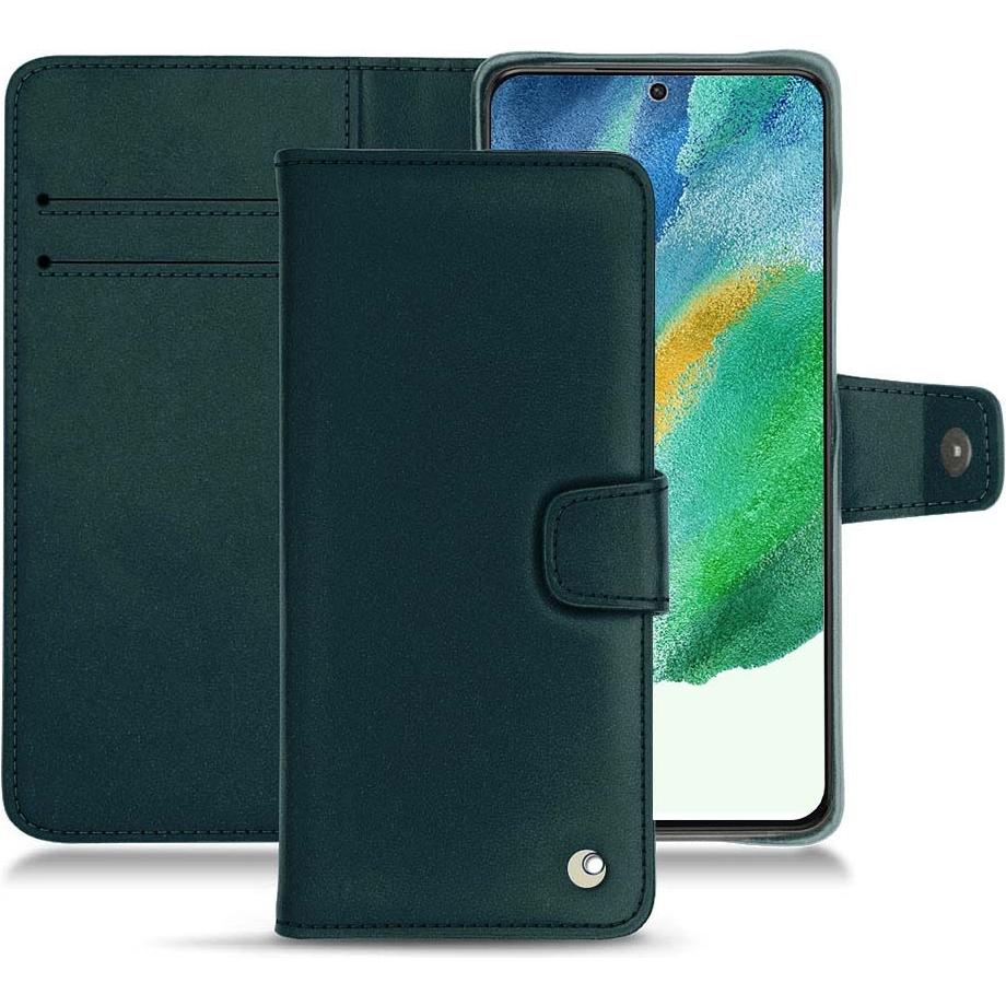Thumbnail - Noreve Lederschutzhülle Wallet (Samsung Galaxy S21 FE), Smartphone Hülle, Blau