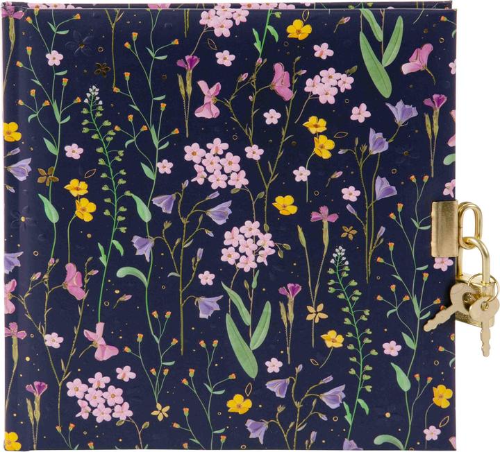 Goldbuch Tagebuch 16,5x16,5cm Meadow Miracles Blue (16.5 x 16.5 cm, Blanko, Harter Einband)