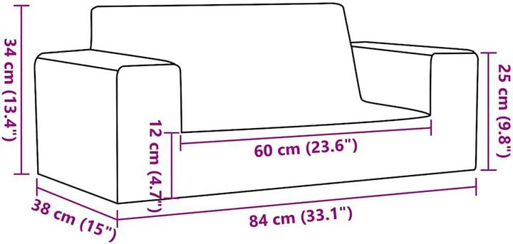 Immagine prodotto vidaXL Kindersofa (Divano per bambini, Poltrona per bambini)