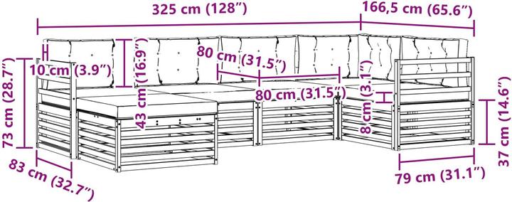 Produktbild vidaXL Outdoor-Sofa