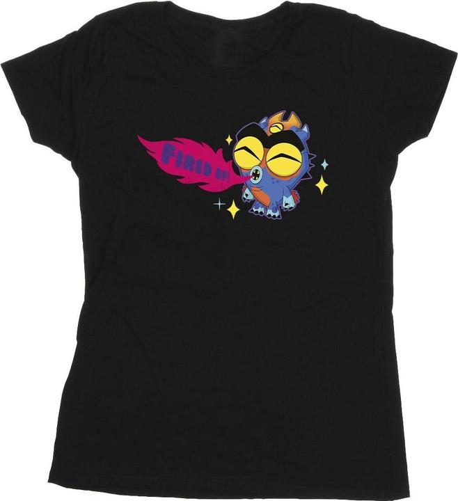 Actual product image Disney Womens/Ladies Big Hero 6 Baymax Fred Fired Up Cotton T-Shirt (S)