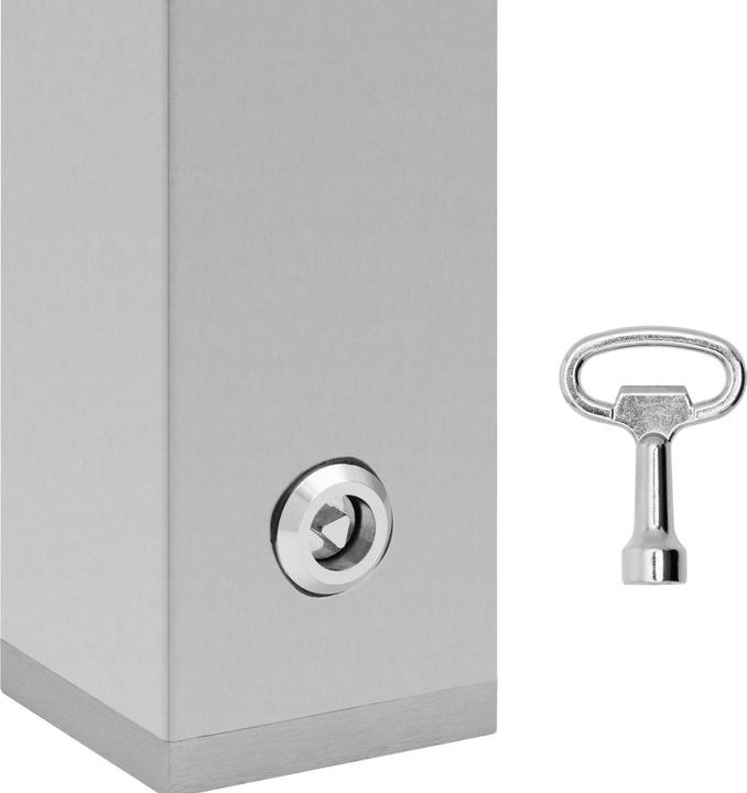 Produktbild Ulsonix Wandaschenbecher Aschenbecher Wandmontage abschliessbar Silbern 2 L