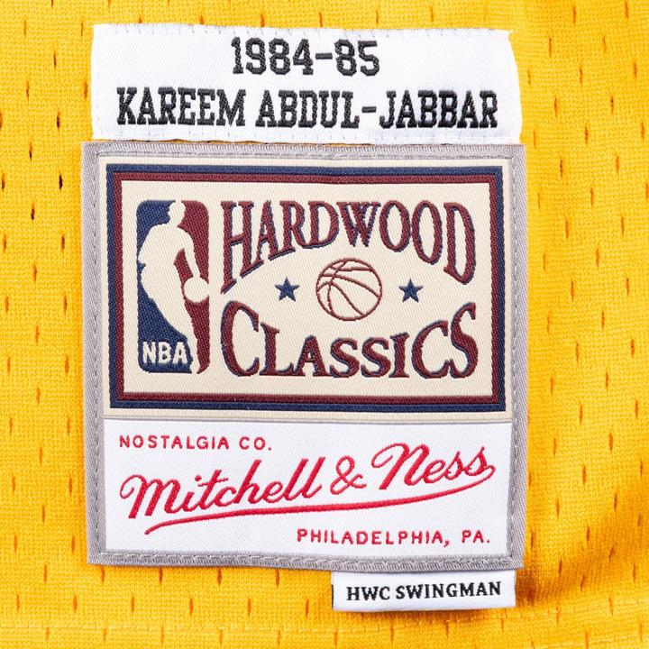 Actual product image Mitchell & Ness Swingman Jersey La Lakers 198485 Kareem Abduljabbar (S)