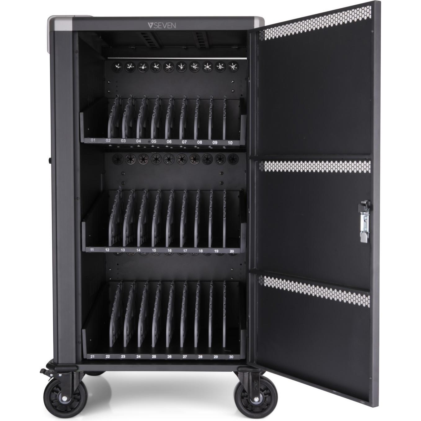 Thumbnail - V7 Charge Cart, Notebookwagen, Schwarz