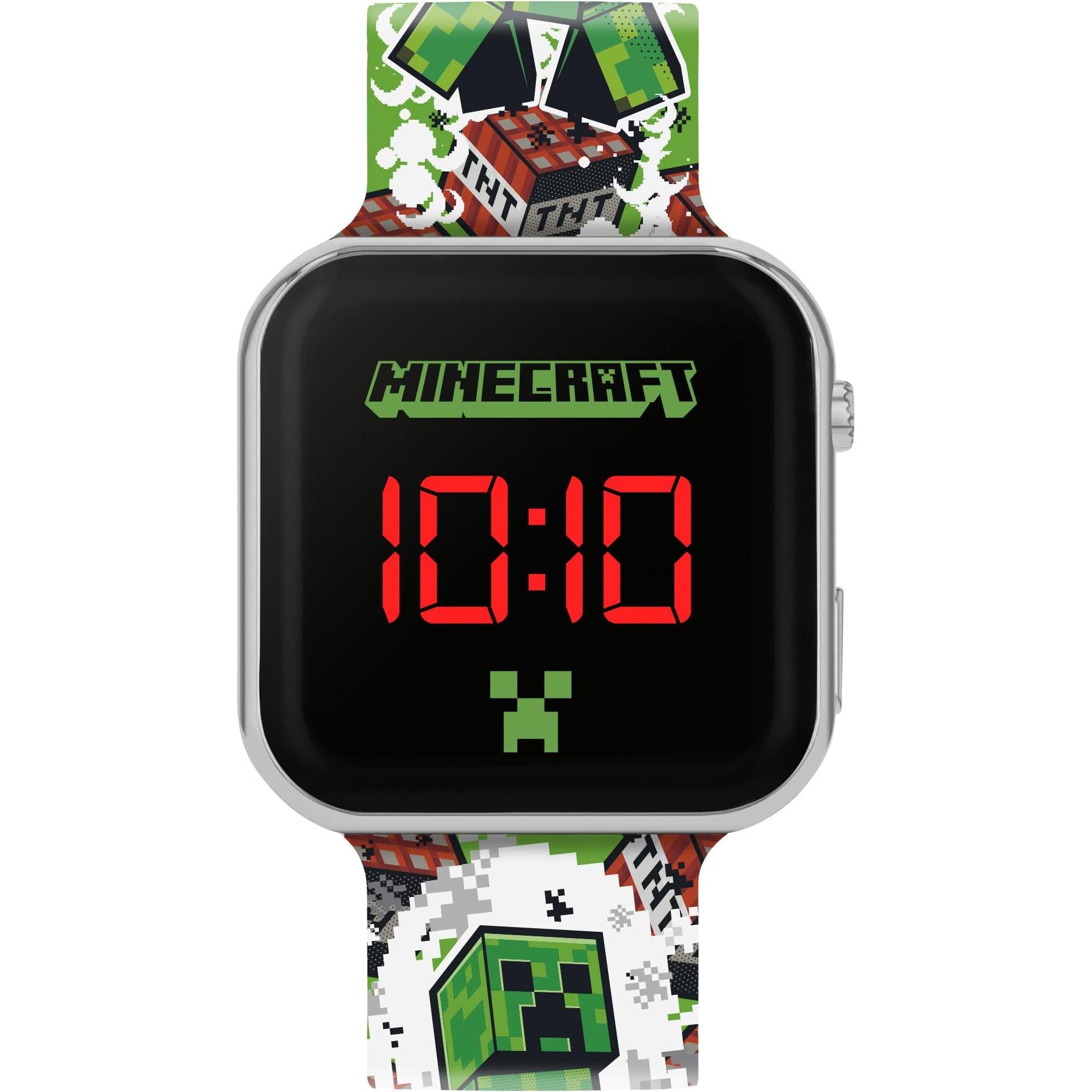Disney, Armbanduhr, Minecraft LED Watch, Grün, (Digitaluhr)