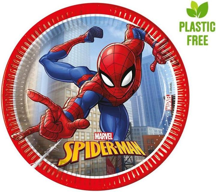 Actual product image Decorata Party Assiettes à dessert Spiderman Anniversaire