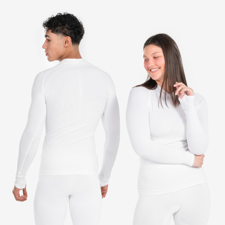 Produktbild Kipsta Damen/Herren Funktionsshirt langarm - Keepdry weiss (L)