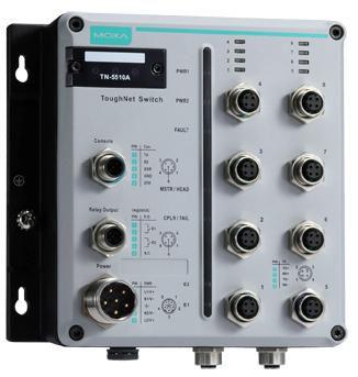 Moxa En50155 Switch Ethernet M12 gestito (TN-5510A-2GTX-WV-T) - Ethernet