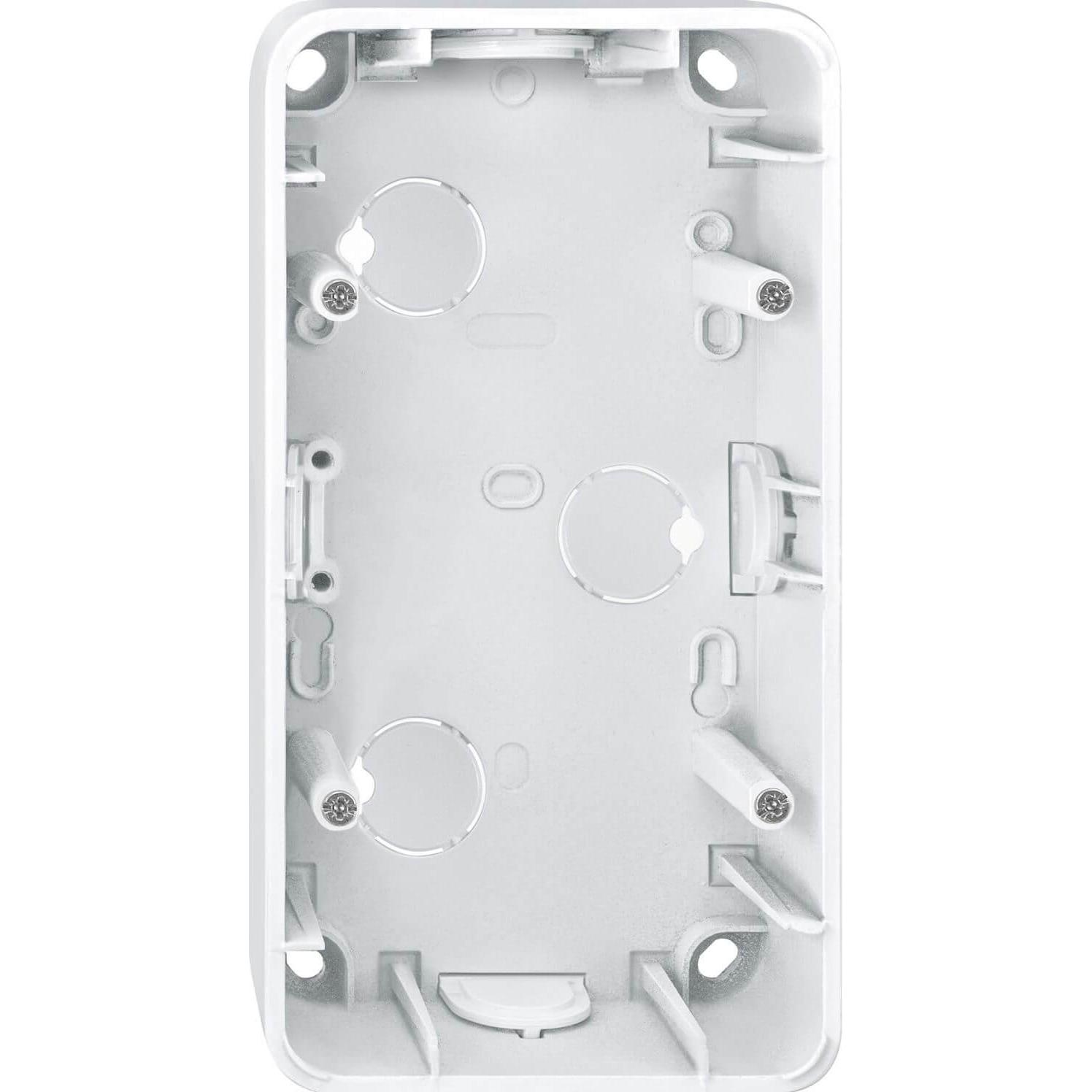 Merten AP-Gehäuse 2fach polarweiss 519219 glänzend 1-M ATELIER-M, Taster + Schalter, Weiss