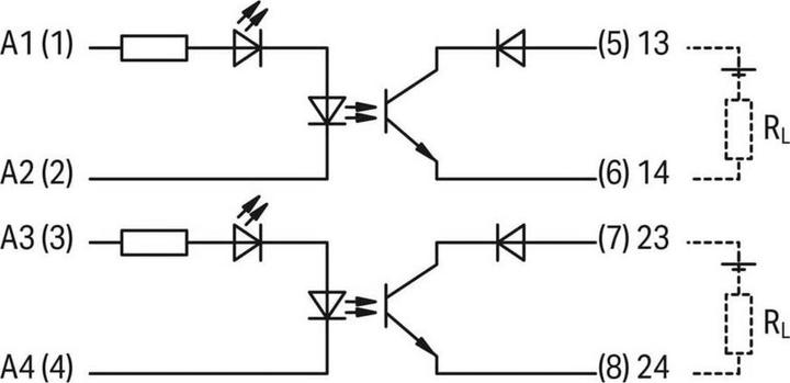 Actual product image Wago Optocoupler relay 1 pc 857-14