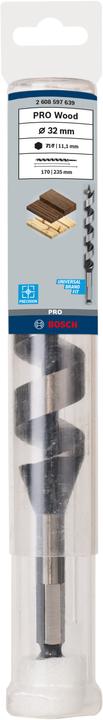 Image du produit Bosch Professional Zubehör Mèche à bois PRO Wood, 32 x 170 x 235 mm (11,1 mm)