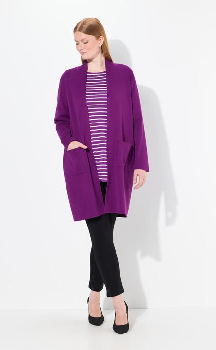 Produktbild Ulla Popken Strickjacke, lange, offene Form, weicher Feinstrick (58)