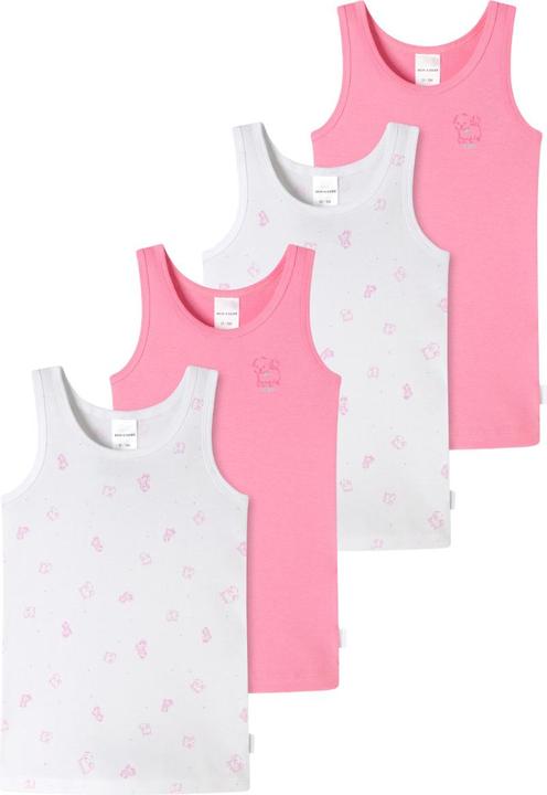 Immagine prodotto Schiesser 4 confezioni di magliette per bambini e bambine in cotone organico a costine sottili (92)