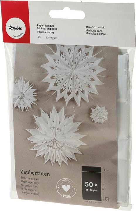 Actual product image Rayher Paper mini bag, 50 pieces (Wrapping paper, 50 x)