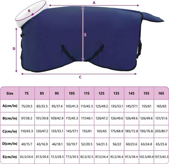 Produktbild vidaXL Pferdedecke (95 cm)