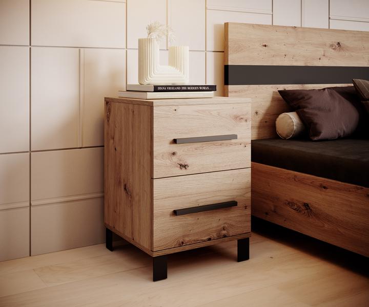 Produktbild ADRK Furniture MALEN Nachttisch mit Schublade (45 x 45 x 45 cm)