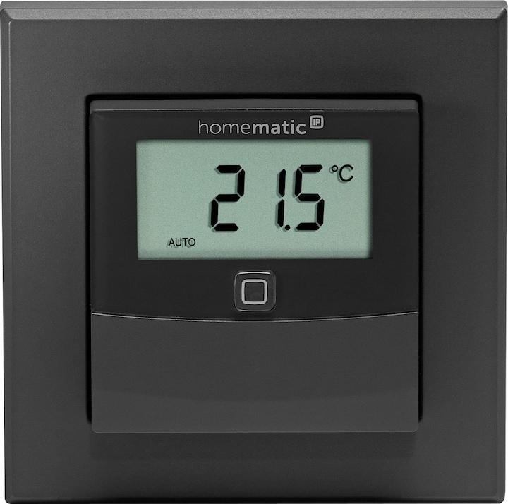 Produktbild Homematic IP Temperatur- und Luftfeuchtigkeitssensor mit Display HmIP-STHD-A (anthrazit)