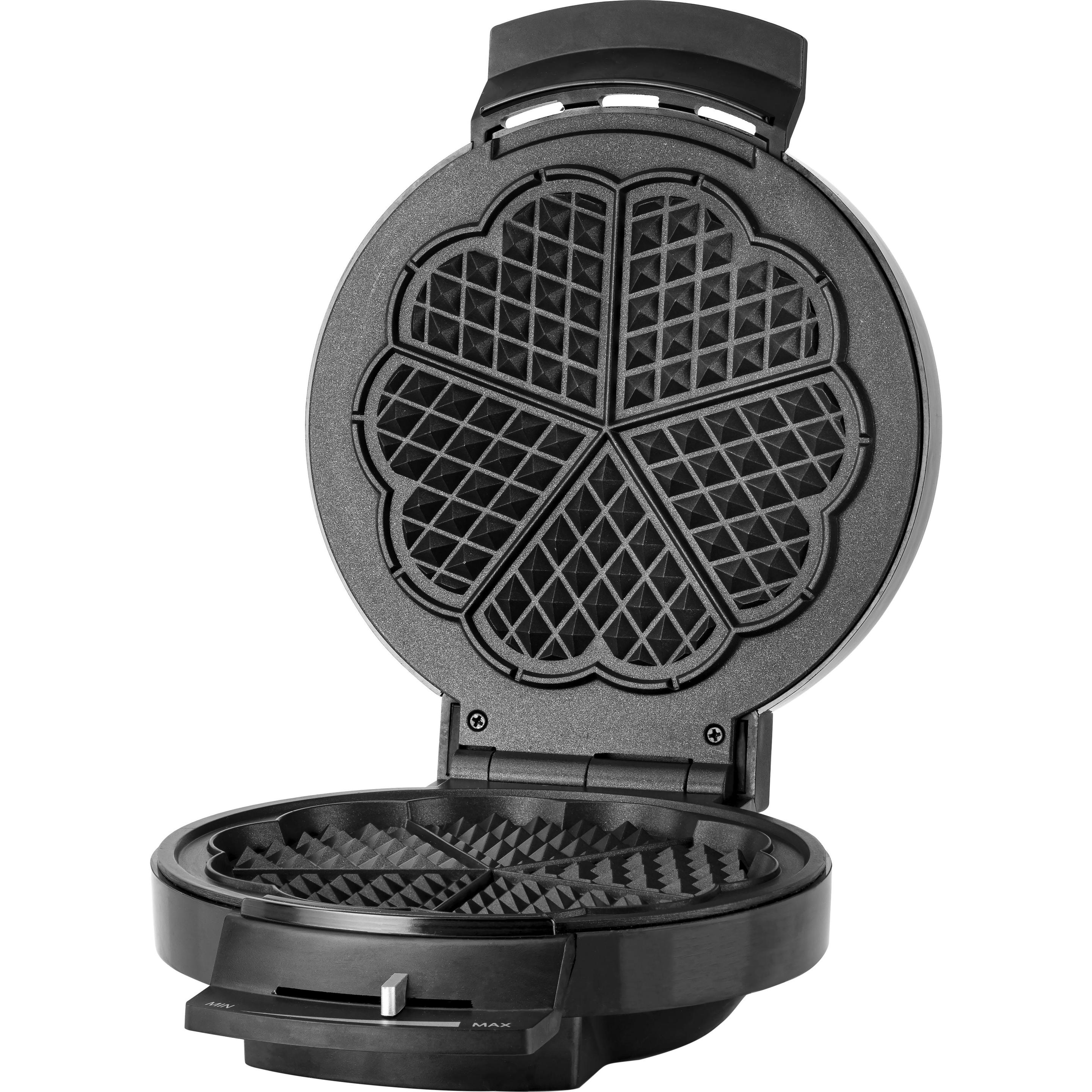 OBH Nordica Deluxe Single -vohvelirauta, Waffeleisen, Schwarz