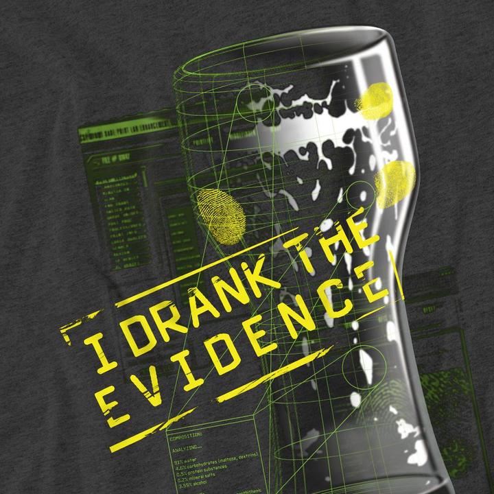 Actual product image Csi: NY Unisex Adult I Drank the Evidence T-Shirt (XXL)