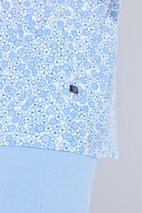 Immagine prodotto Ulla Popken Pigiama con fiori, scollo a V, mezze maniche e tasche (42, 44)