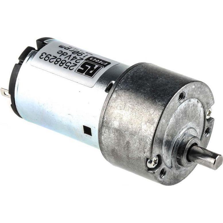 RS PRO, Motore elettrico, Motoriduttore 24VDC 190rpm