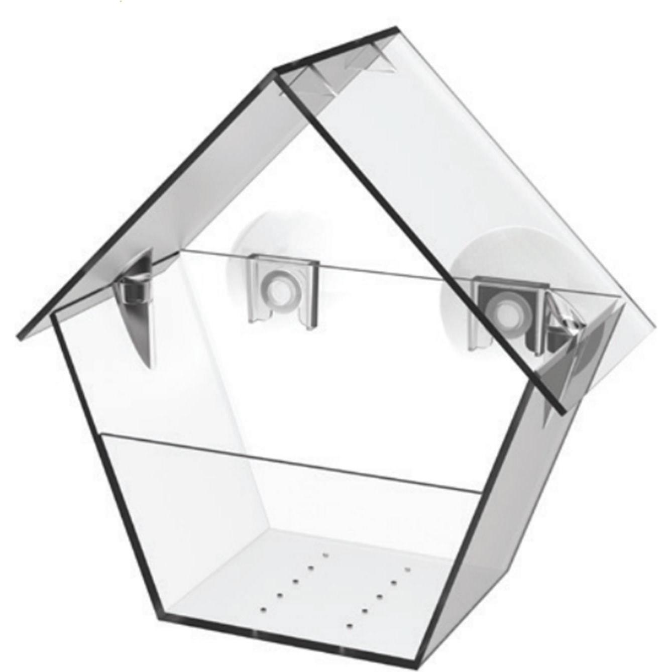 HTI-Living Vogelfutterhaus Nessa transparent 1-teilig, Vogelhaus