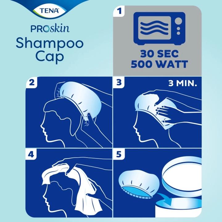 Produktbild Tena Shampoo Cap (Flüssiges Shampoo)