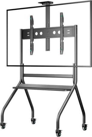 Immagine prodotto Onkron Supporto TV mobile per 60" - 120" fino a 150 kg, con supporto, nero VESA: 200x200 - 1000x600 (150 kg, 60" - 120")