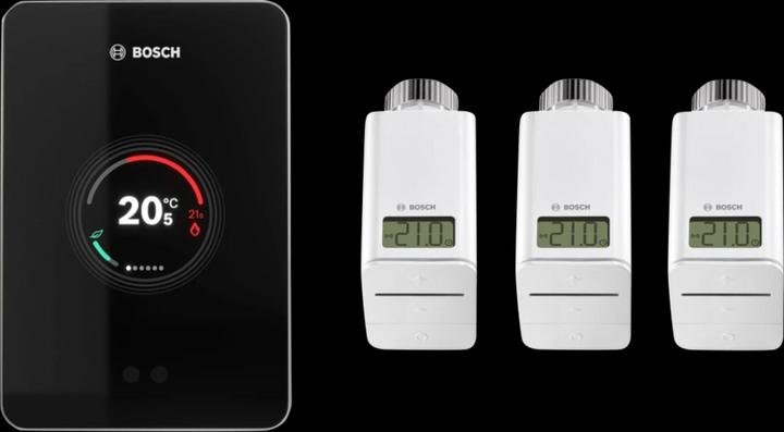 Bosch Home Comfort Controller W-LAN intelligente EasyControl Set con 3 termostati wireless, nero