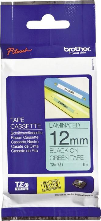 Actual product image Brother Tze-731 (1.20 cm, Green)