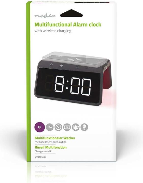 Actual product image Nedis Alarm clock -Wireless charger