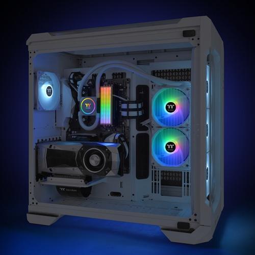 Actual product image Thermaltake Floe RC 240 CPU & Memory AIO Snow Edition