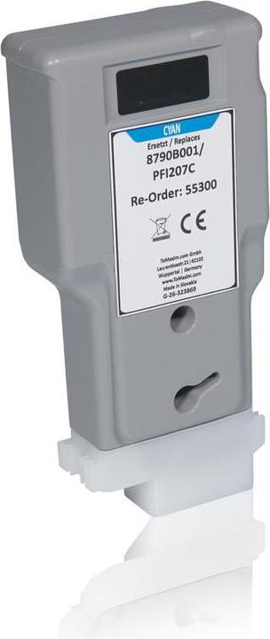 Image du produit Inkadoo Cartouches d'encre compatibles avec Canon 8790B001 / PFI-207C, cyan Cyan (C)