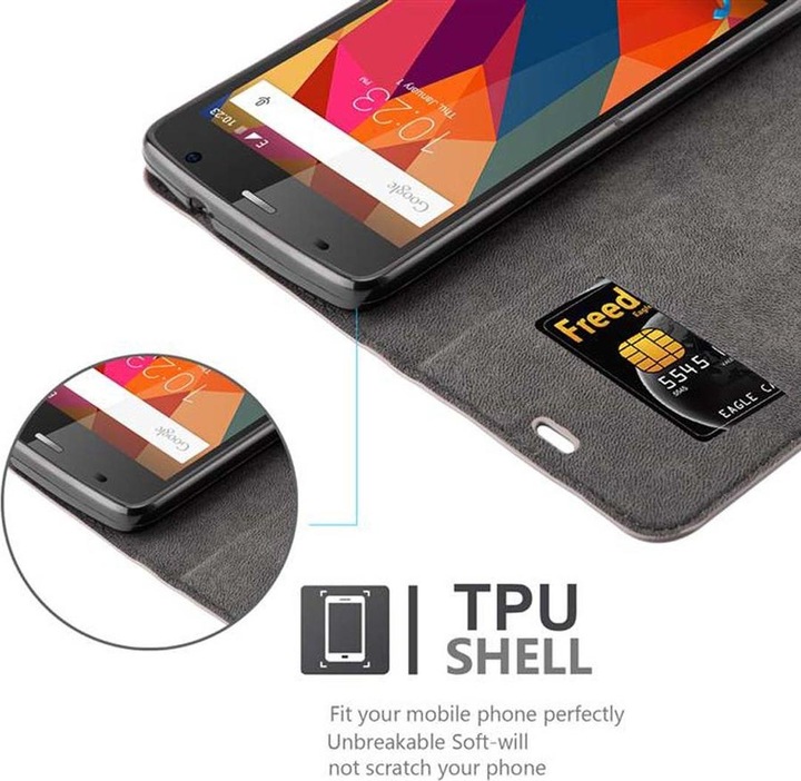Actual product image Cadorabo Book Invisible Magnet Cover (ZTE Blade L5 Plus)