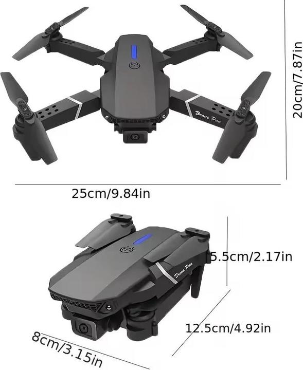 Actual product image Cbx RC 4K E88Pro Drohne Quadcopter mit Dualkamera (15 min, 0.00 Mpx)