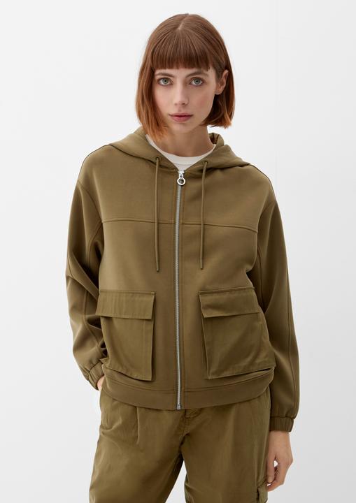 Produktbild s.Oliver Sweatshirt Jacke Sweatshirtjacke mit Kapuze (44)