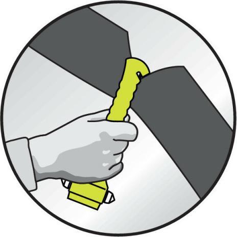 Actual product image LifeHammer Safety Hammer Classic Glow Yellow