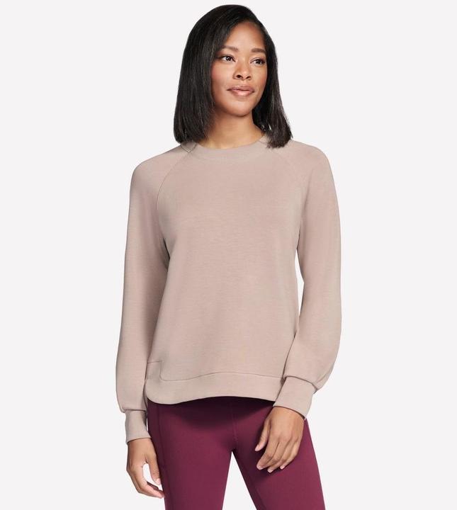 Produktbild Skechers Skechluxe Elevate Rundhals-Sweatshirt Beige L (M)
