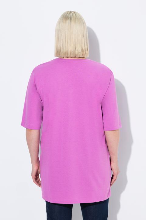 Immagine prodotto Ulla Popken T-shirt dalle linee morbide con scollo a V e mezze maniche (42, 44)