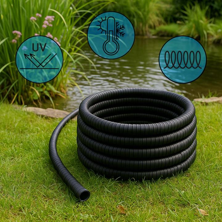 Produktbild Wiltec 10m Förderschlauch Spiralschlauch 32mm (1 1/4") Saugschlauch