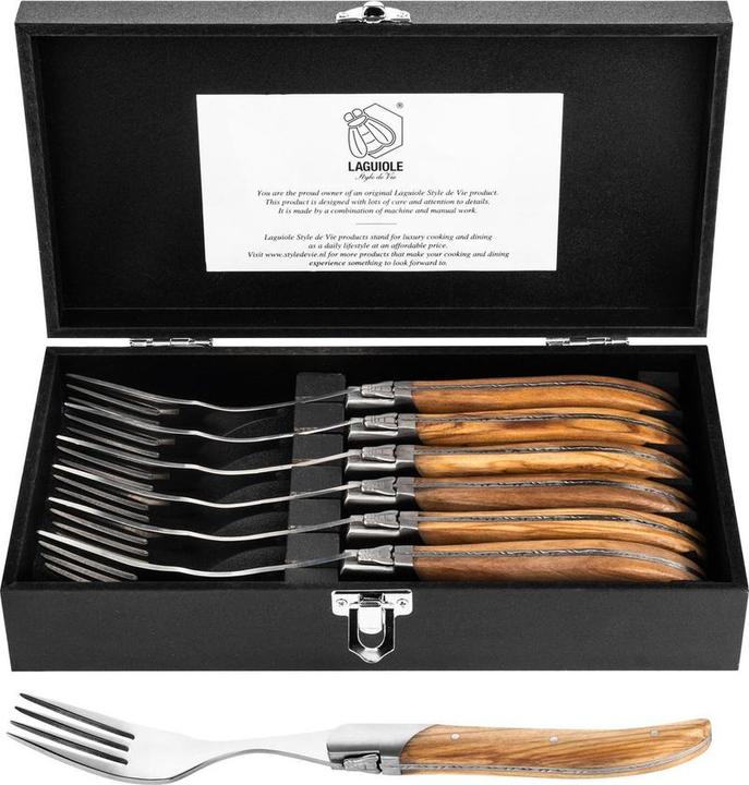 Laguiole Laguiolstil de Vie Forks luxury line (6 Piece, Pitchfork)