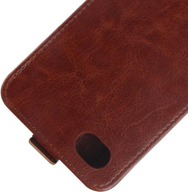 Produktbild MU Classic Leder Flip Cover mit Visitenkartenfach (LG Q6, LG Q6+)