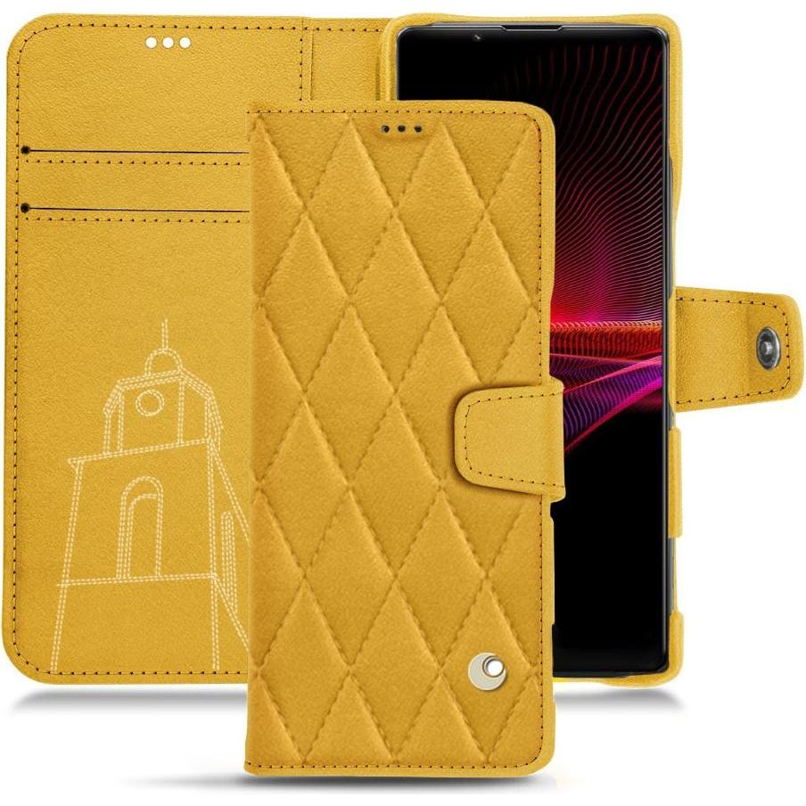 Thumbnail - Noreve Lederschutzhülle Wallet (Sony Xperia 1 III), Smartphone Hülle, Orange