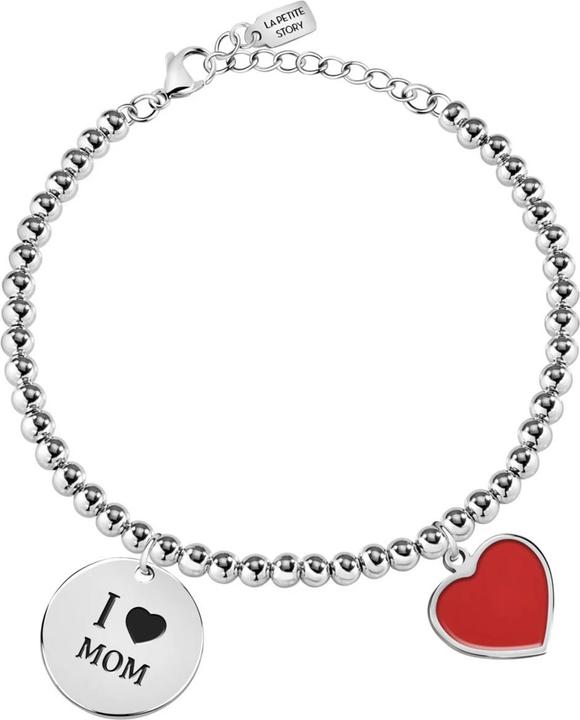 Produktbild La Petite Story Family I Love Mom Armband (20 cm, Edelstahl)