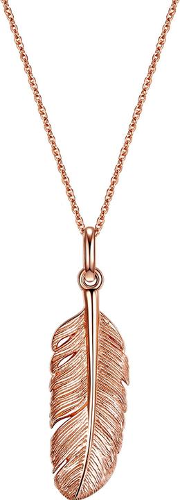Immagine prodotto Glanzstücke München Piuma da donna in argento sterling e oro rosa 70,0 cm - 8182 (Argento, 70 cm)