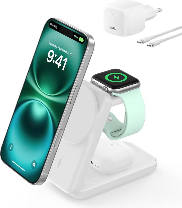 Immagine prodotto Belkin Stazione di ricarica UltraCharge 3-in-1 (25 W)