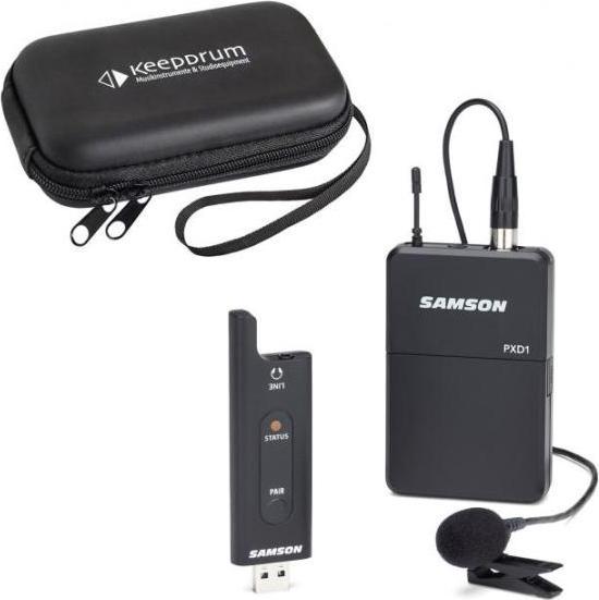 Digitale Wireless Set Voor Zang Drahtloses Präsentationssystem SAMSON XPD2 Wireless Presentation System - 2.4GHz USB Funk-Mikrofon Für Präsentationen SAMSON XPD2 Wireless System Usb Microfoon Mac
