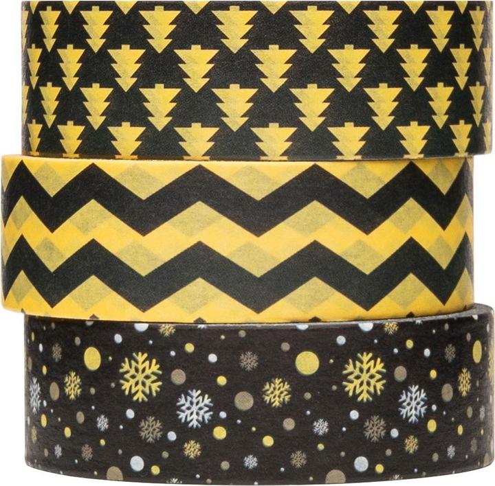 Colorations Washi tape con motivi natalizi festivi 3 rotoli
