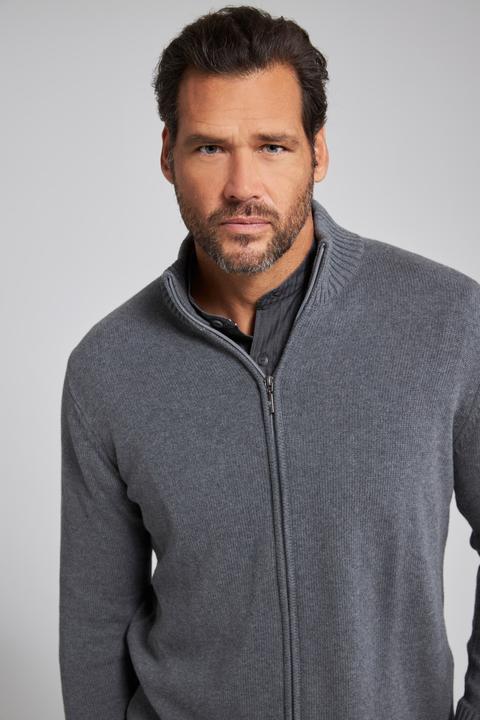 Immagine prodotto JP1880 Cardigan con colletto alto e orli a costine (7XL)