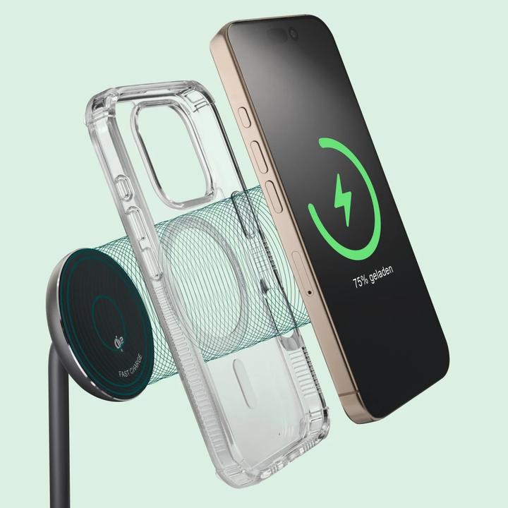 Actual product image Hama Kabelloses Qi2-Ladegerät, induktiv Schnellladen, Ladestation Stand, 15 W (15 W)